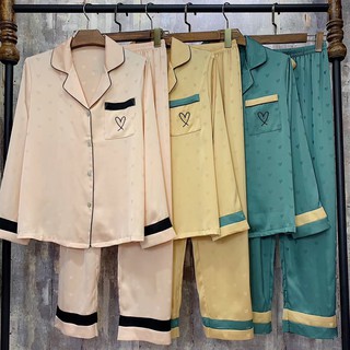 Bộ ngủ lụa Pizama họa tiết P201 hàng cao cấp