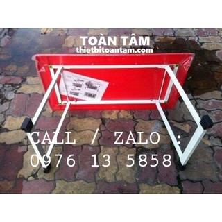 Bàn nhựa chân sắt gập