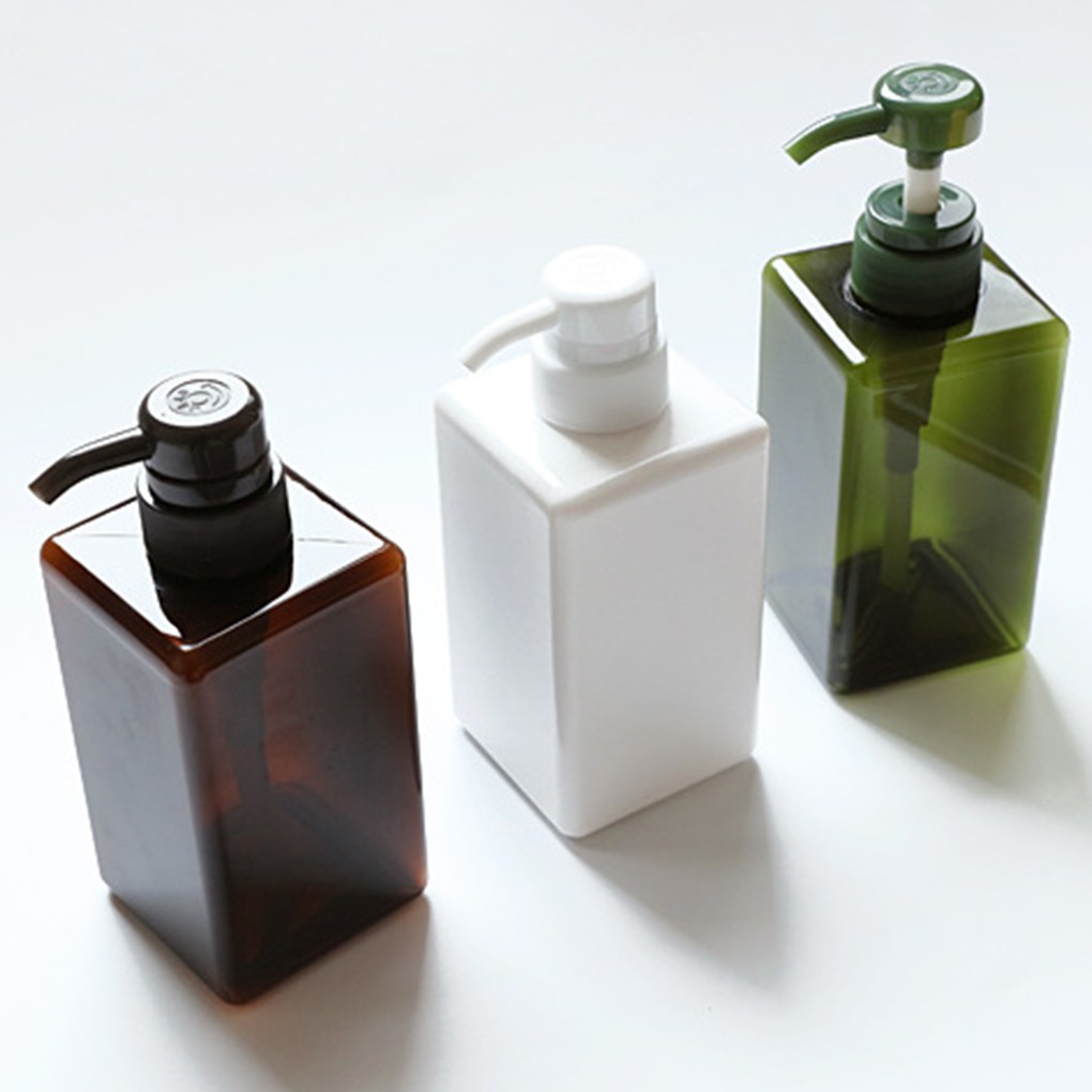 [Hàng mới về] Bình đựng xà phòng/ sữa tắm/ mỹ phẩm thiết kế hình vuông dung tích 100ml tiện dụng mang theo du lịch