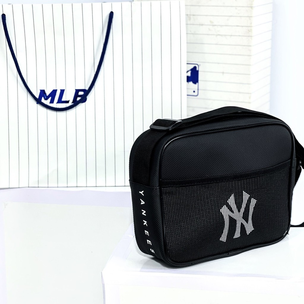 Túi đeo chéo nam nữ MLB - Túi bao tử thời trang hàn quốc thêu chữ NY 3D