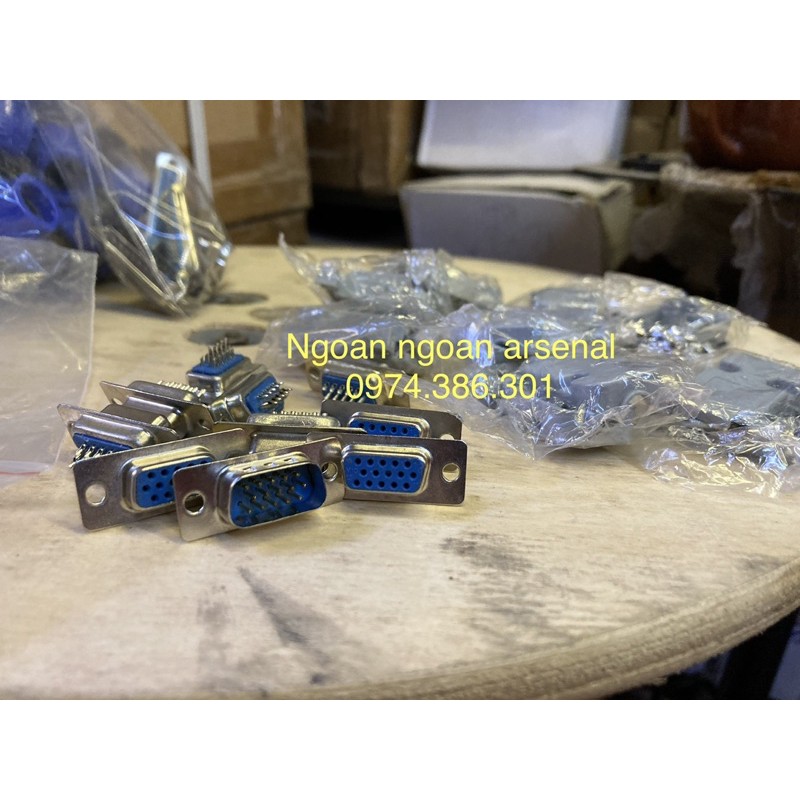 Jack DB 9 chân com, 15 chân 2 hàng và 3 hàng, 25 chân, 37 chân