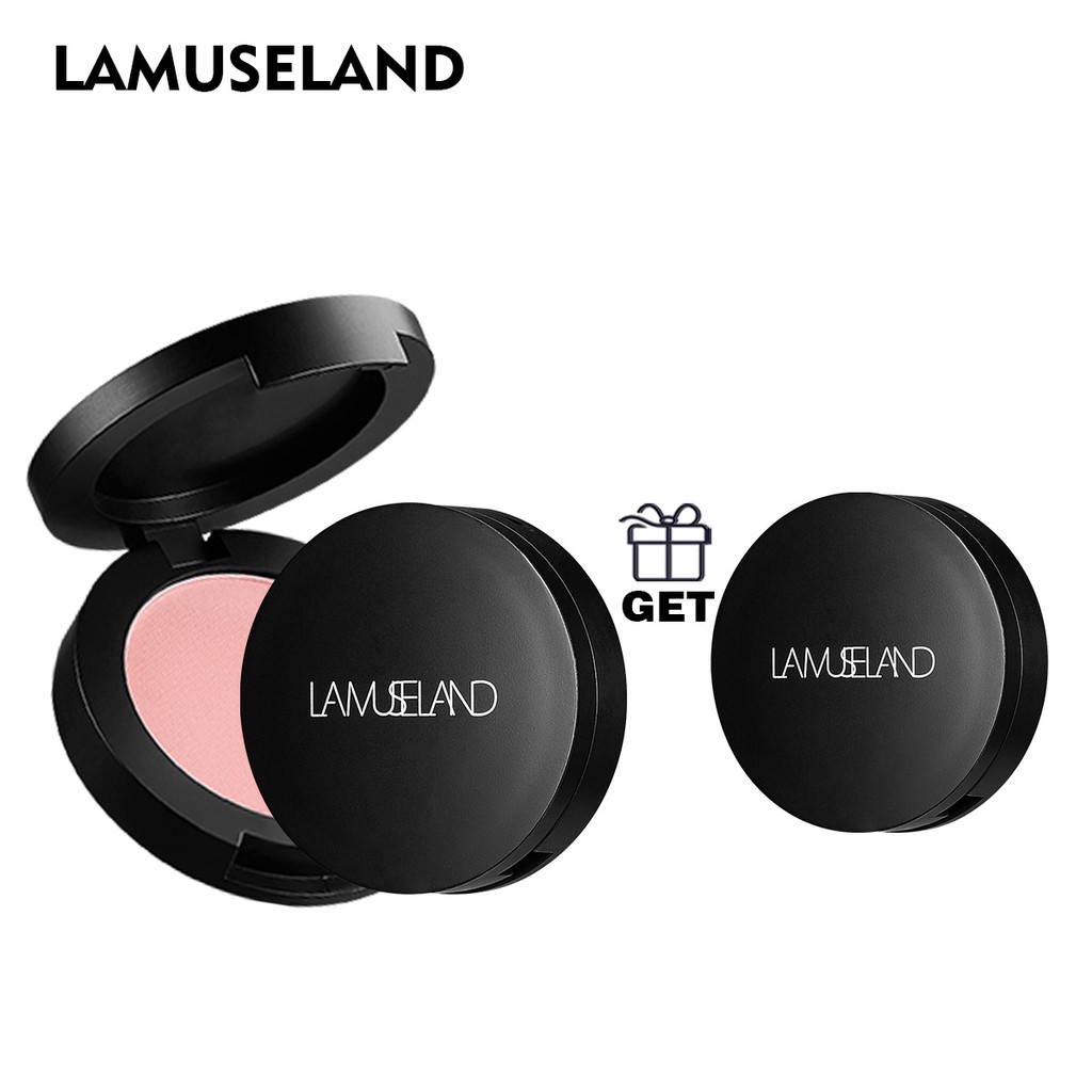 2 Hộp phấn má hồng LAMUSELAND LA31 3.5g trang điểm tự nhiên chống nước 8 màu tùy chọn