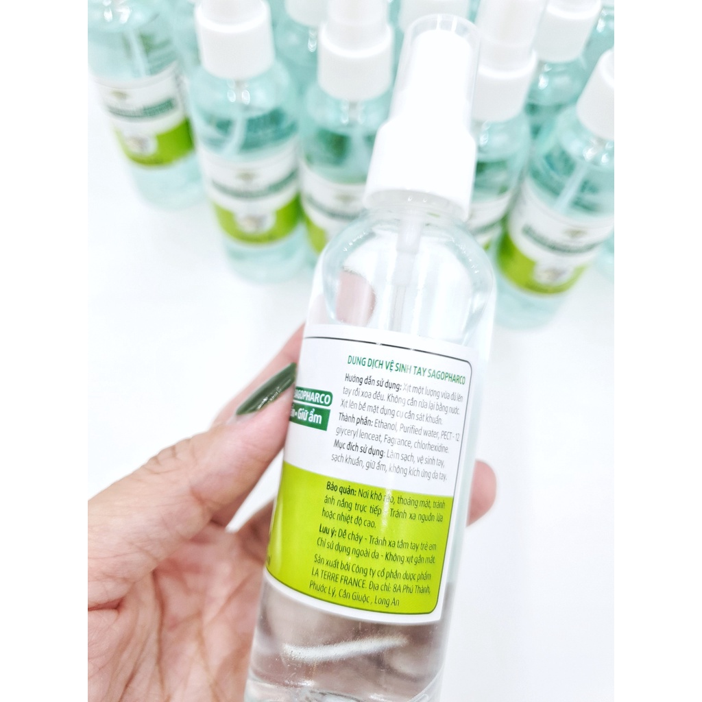 Dung dịch vệ sinh tay SAGOPHARCO hương Sả - 100ml