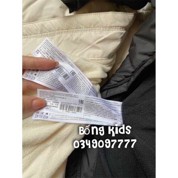 Áo Gile Phao Dáng Dài Bé Gái Basic MG