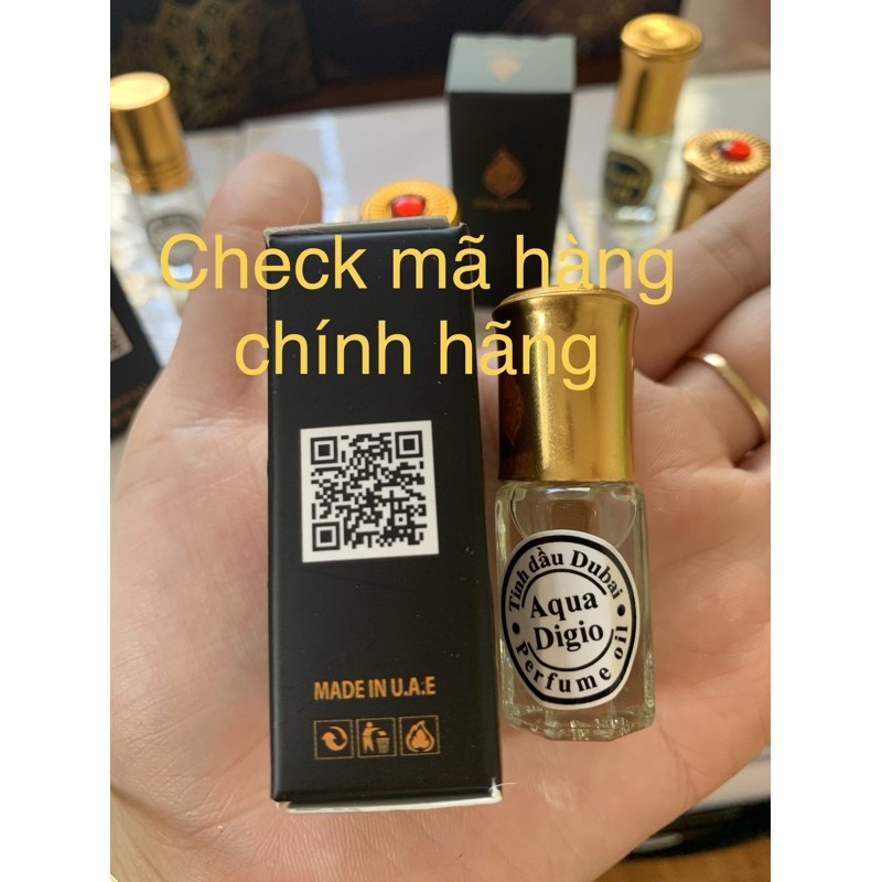 Test lăn 1ml dùng thử Tinh dầu nước hoa Dubai đậm đặc