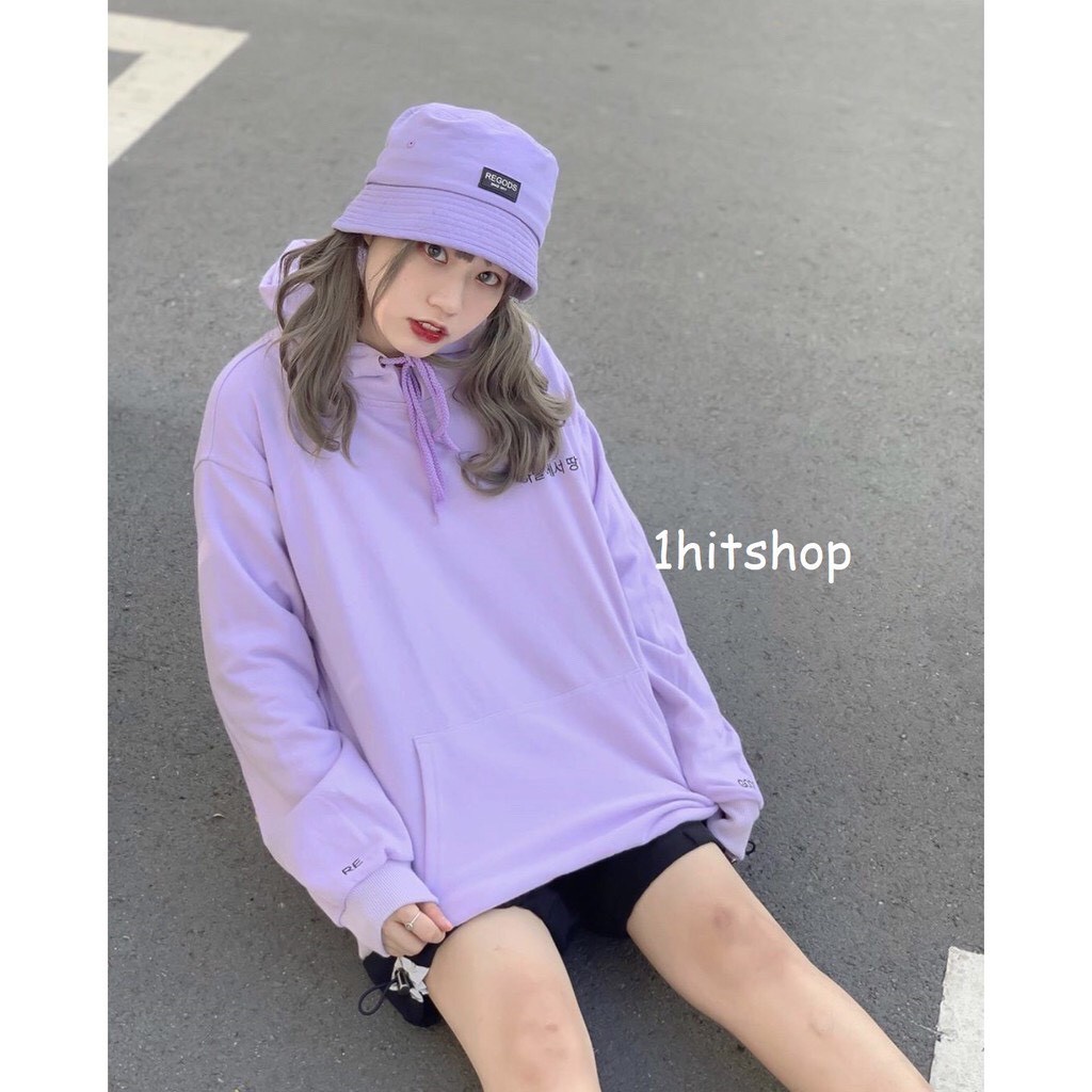 Áo Khoác Nỉ Hoodie Form Rộng Siêu Cá Tính In Chữ Hàn Quốc | BigBuy360 - bigbuy360.vn