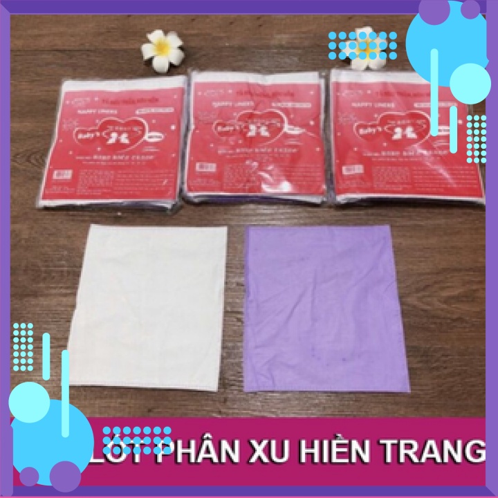 Miếng lót phân xu BABY HIỀN TRANG cho bé🌟𝑺𝒊𝒆̂𝒖 𝒕𝒉𝒂̂́𝒎🌟 bịch lớn 20 miếng kèm tem 7 màu 4 lớp