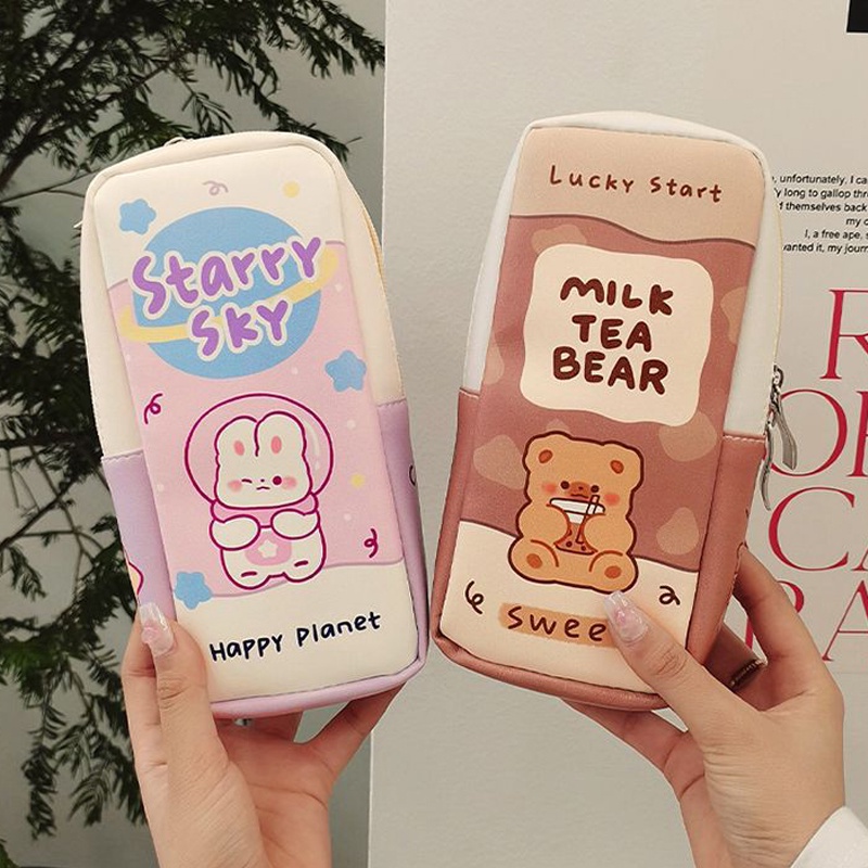 Túi Đựng Bút Hình Động Vật Vui Nhộn Sức Chứa Lớn