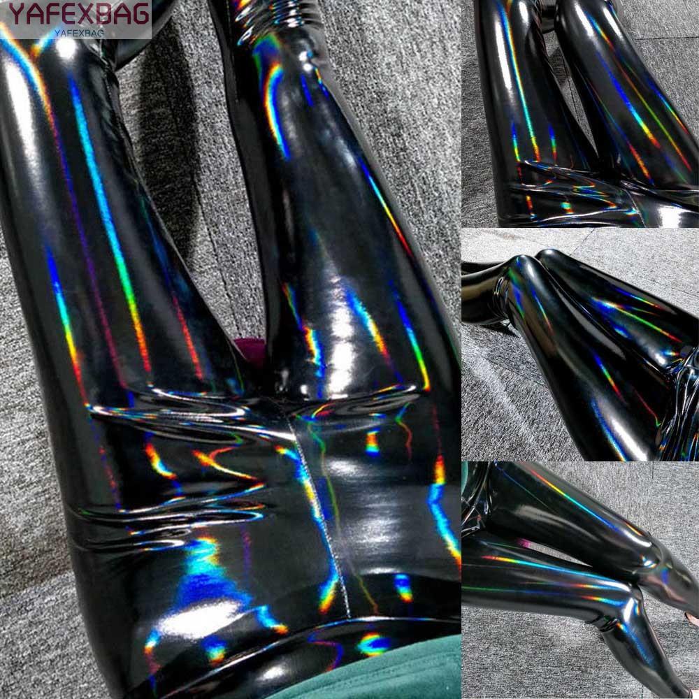 Quần Legging Da Pu Phản Quang Cho Nữ