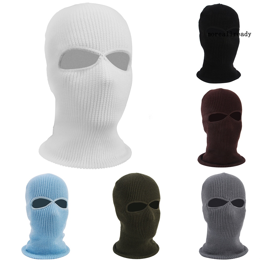 MLY _Khăn trùm mặt nạ trùm đầu 2 lỗ giữ ấm mùa đông phong cách quân đội