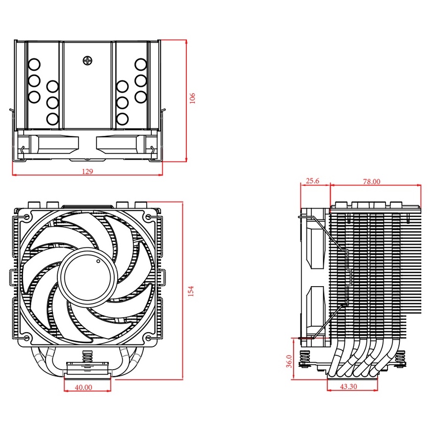Tản Nhiệt CPU ID-Cooling SE-226-XT ARGB Hỗ Trợ LGA1700 / AM5 New BH 24T