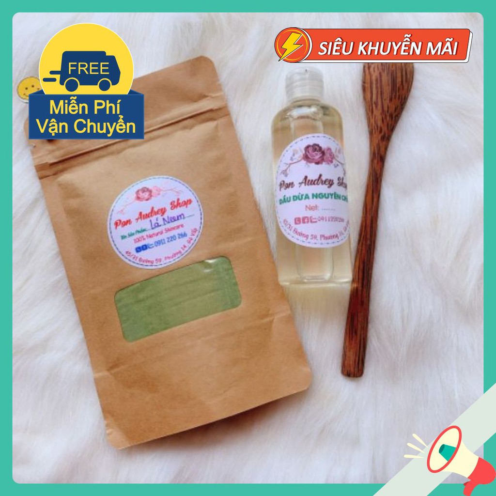 Bột lá neem handmade giảm mụn, ngừa viêm