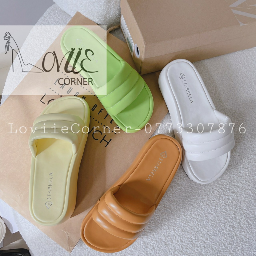 DÉP NỮ LOVIIECORNER - DÉP XUỒNG THỜI TRANG PHONG CÁCH NỮ TÍNH QUAI NGANG BẢN TO ĐẾ BẰNG D220857