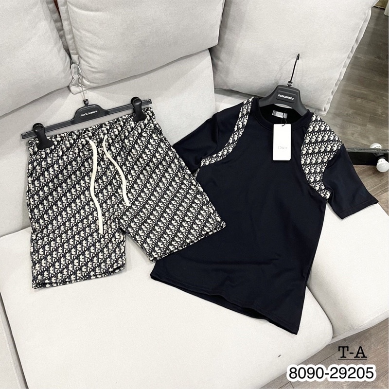 [ Có Video ]Bộ Đồ DI.OR Nam Nữ Phối Hoạ Tiết Di.or Cao Cấp Chất Cotton Khô Cực Đẹp -Bộ Đồ Đôi Nam Nữ Hot Hit Di.or