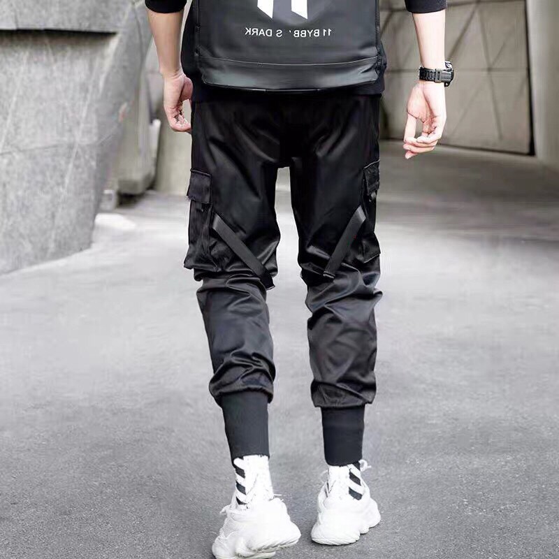 Quần Jogger Kaki Mix Dây khóa Unisex