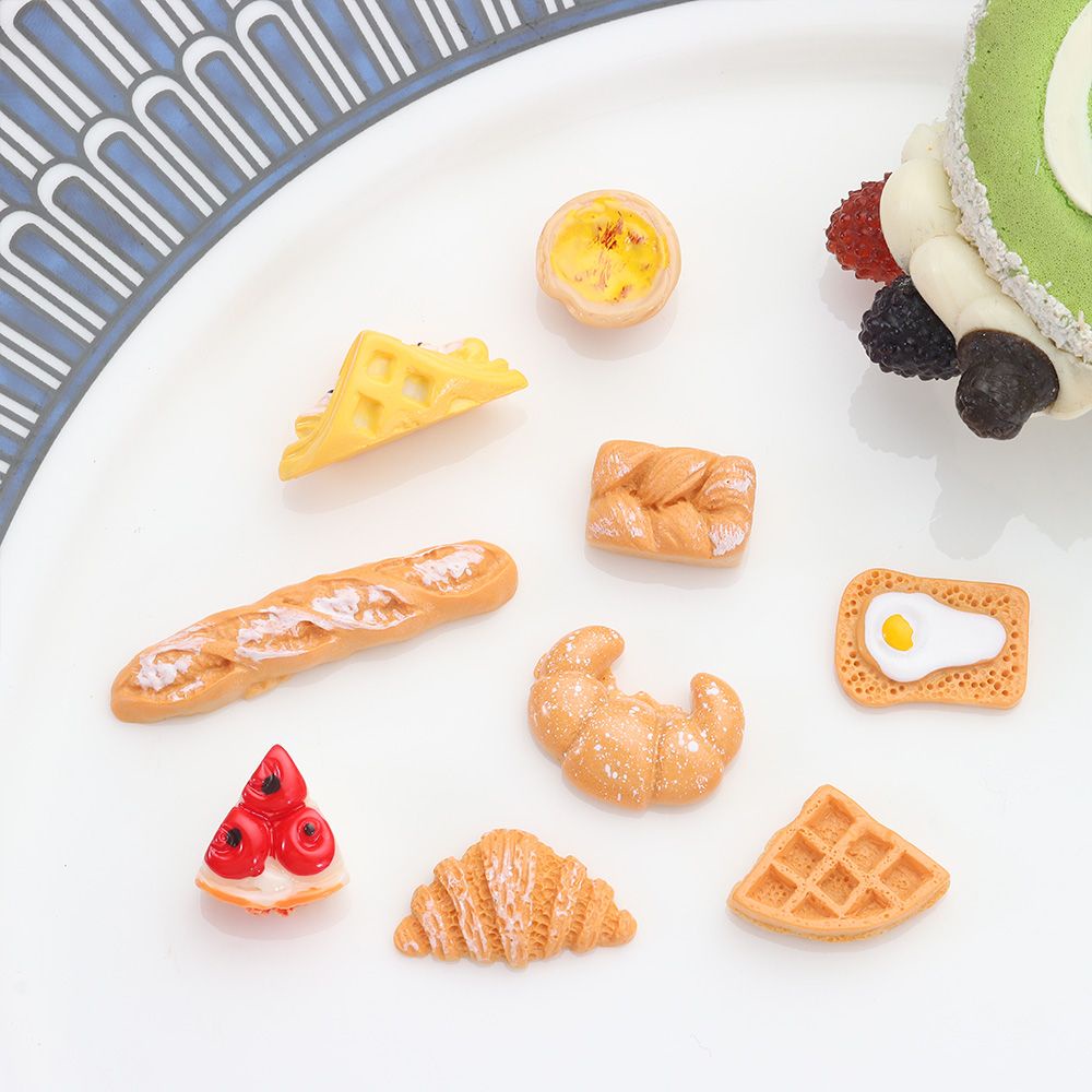 【Only ₫2999】Mô hình đồ ăn sáng mini DIY trang trí nhà búp bê