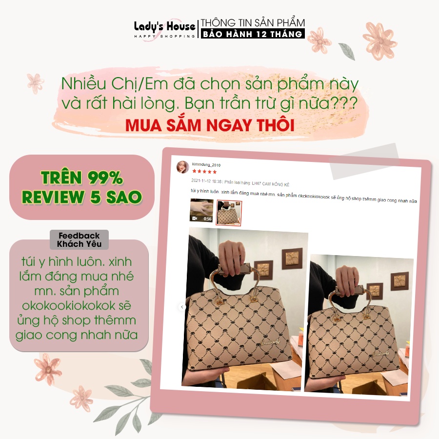 Túi xách nữ công sở thời trang trung niên cao cấp LH67