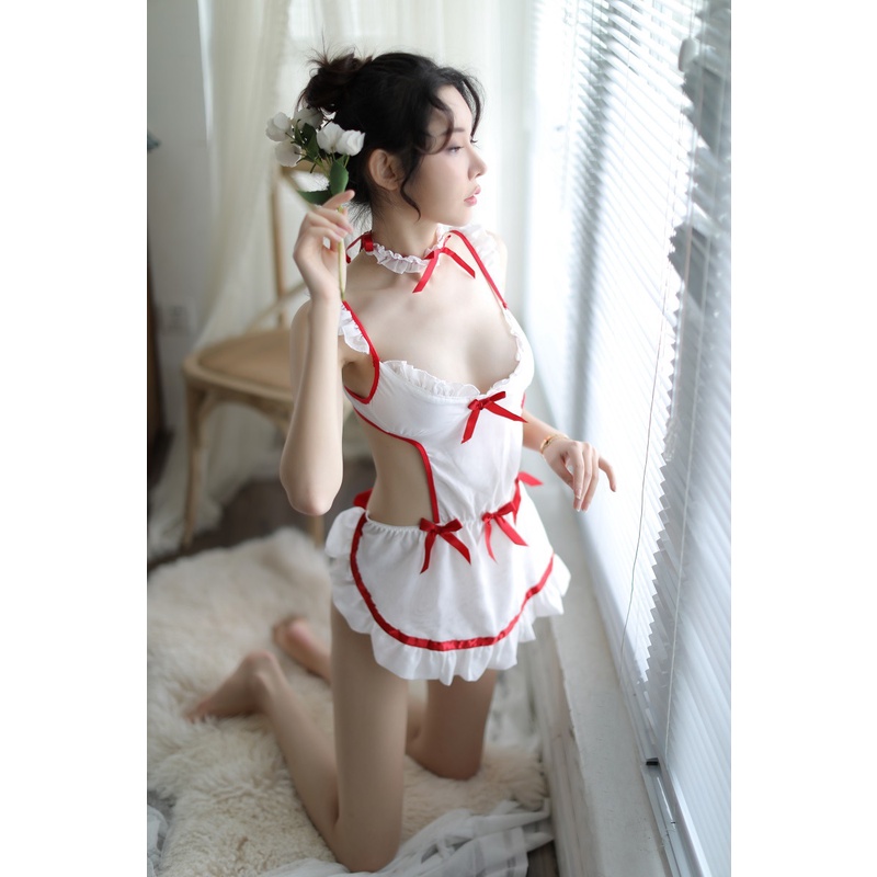 (Set cô hầu gái sexy) New sexy underwear sexy princess maid maid Outfits pajamas perspective nightgown nurse role uniform pajamas | BigBuy360 - bigbuy360.vn