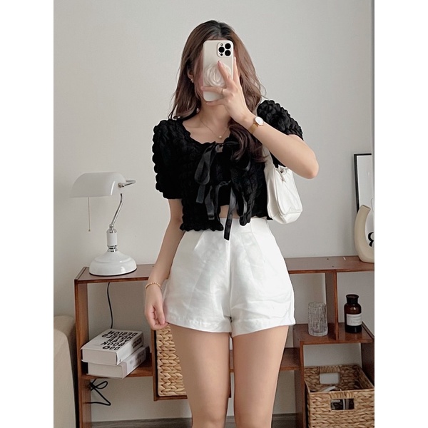 SET ÁO QUÂY MIX CADIGAN CHẤT XỐP HẠT SIÊU XINH