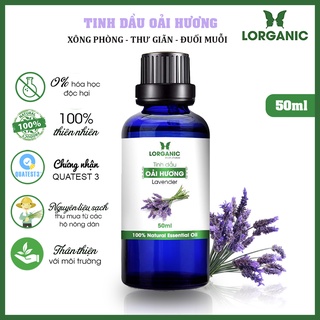 [FREE SHIP 50K] Tinh dầu oải hương Lorganic Lavender 100% Natural Essential Oil 50ml