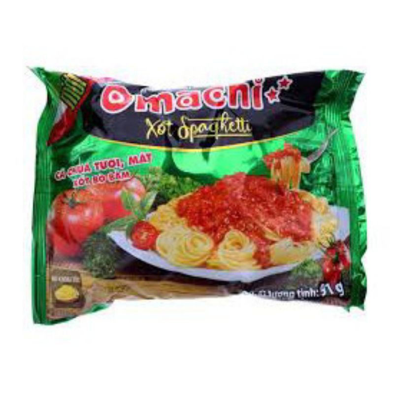 gói mì omachi xốt Spaghetti gói 91g