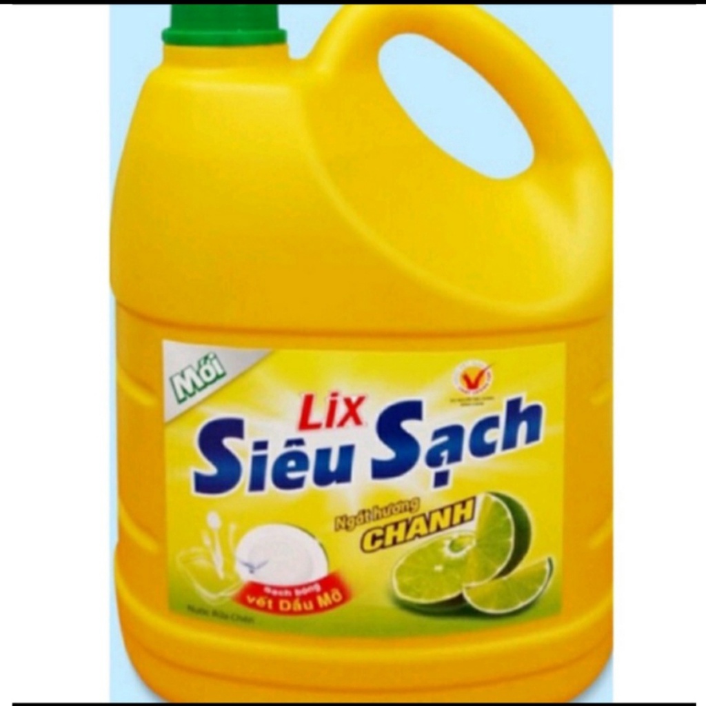 NƯỚC RỬA CHÉN LIX 3,6KG SIÊU SẠCH HƯƠNG CHANH
