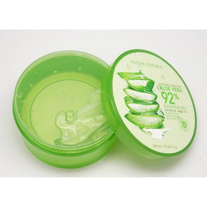 Gel Dưỡng Ẩm Lô Hội Nature Republic Aloe Vera Soothing & Moisture 92%