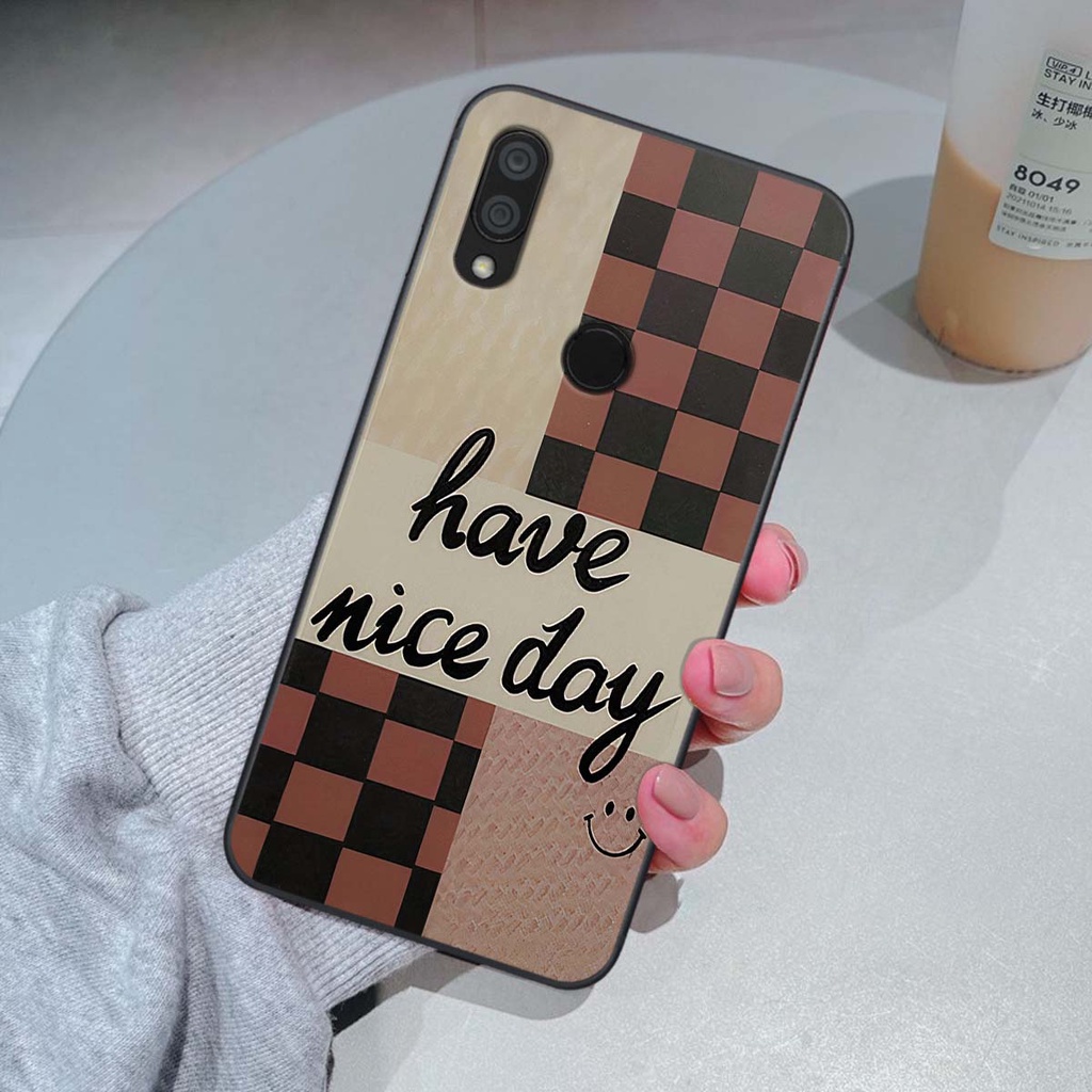 Ốp Xiaomi Redmi 7 caro trái tim cá tính, thời trang siêu đẹp, siêu phong cách