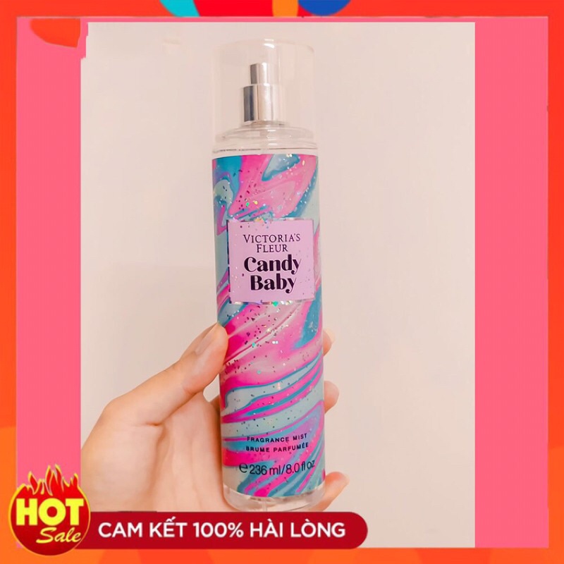 Xịt thơm body  𝑭𝒓𝒆𝒆𝒔𝒉𝒊𝒑 Xịt thơm toàn thân Body Mist Victoria’s Secret mẫu mới đủ màu- Chính hãng