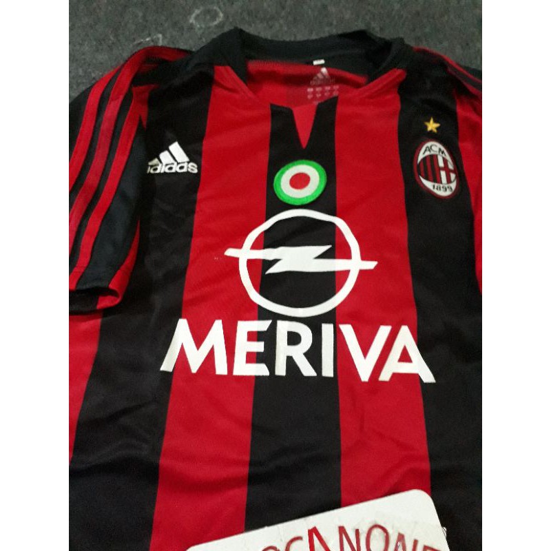 Áo Thun Jersey Ac Milan Retro 03 04 05 Milan 2003 2004 Home 2005 05 06 2002