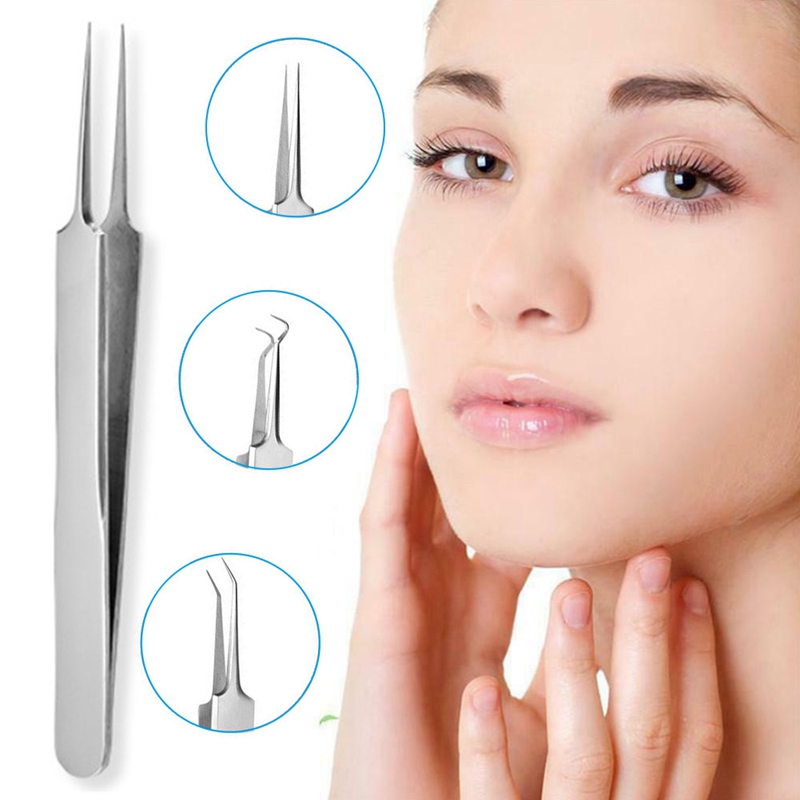 (Hàng Mới Về) 1 Nhíp Kẹp 3 Thiết Kế Hỗ Trợ Chăm Sóc Móng Tay / Mặt / Mặt / Mụn Trứng Cá Nhân213 | BigBuy360 - bigbuy360.vn