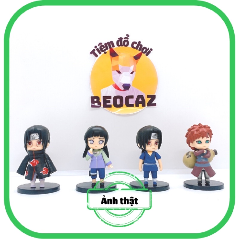 [Tách Lẻ] [Tặng Hộp Bảo Vệ] Mô Hình chibi 12 nhân vật truyện Naruto bền màu, nhựa an toàn, có đế dựng kèm