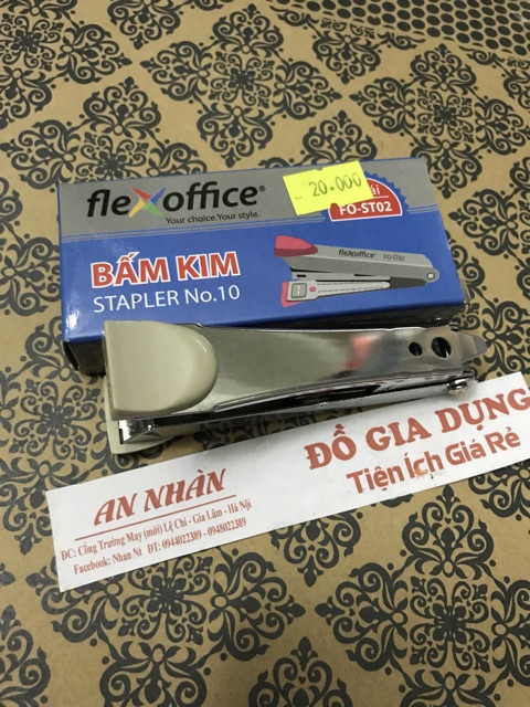 Dập ghim inox Thiên long- hàng chính hãng+++ tặng kèm 1 hộp ghim