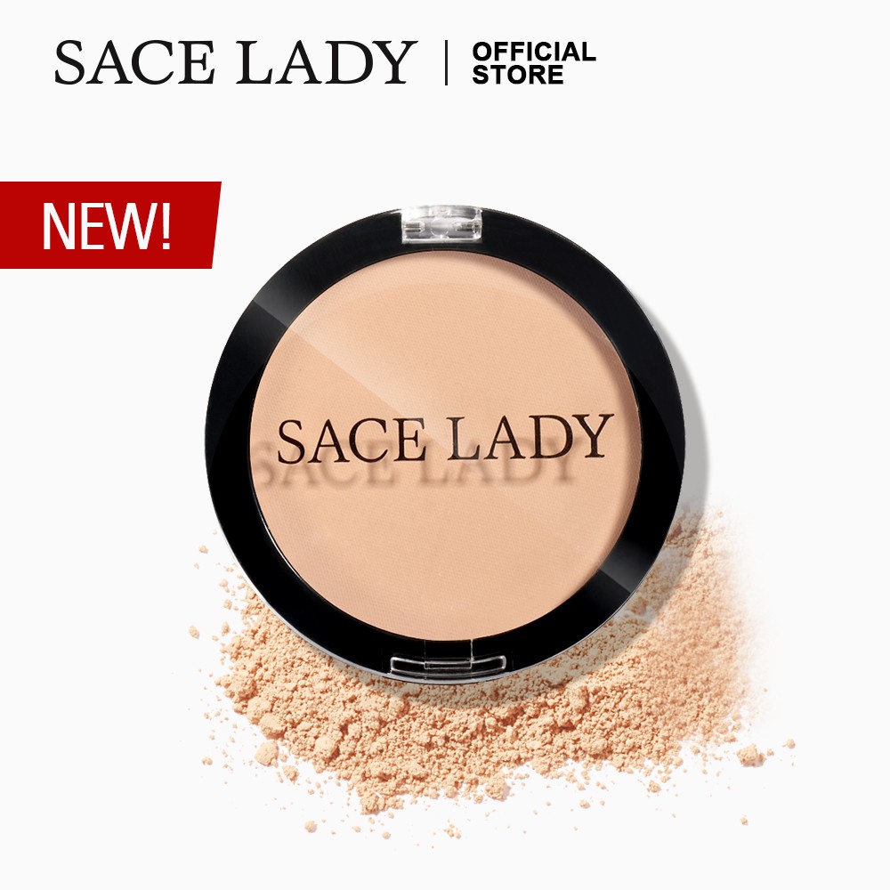 Phấn phủ dạng nén SACE LADY 6g màu lì không tì vết nhẹ da kiểm soát dầu  | BigBuy360 - bigbuy360.vn