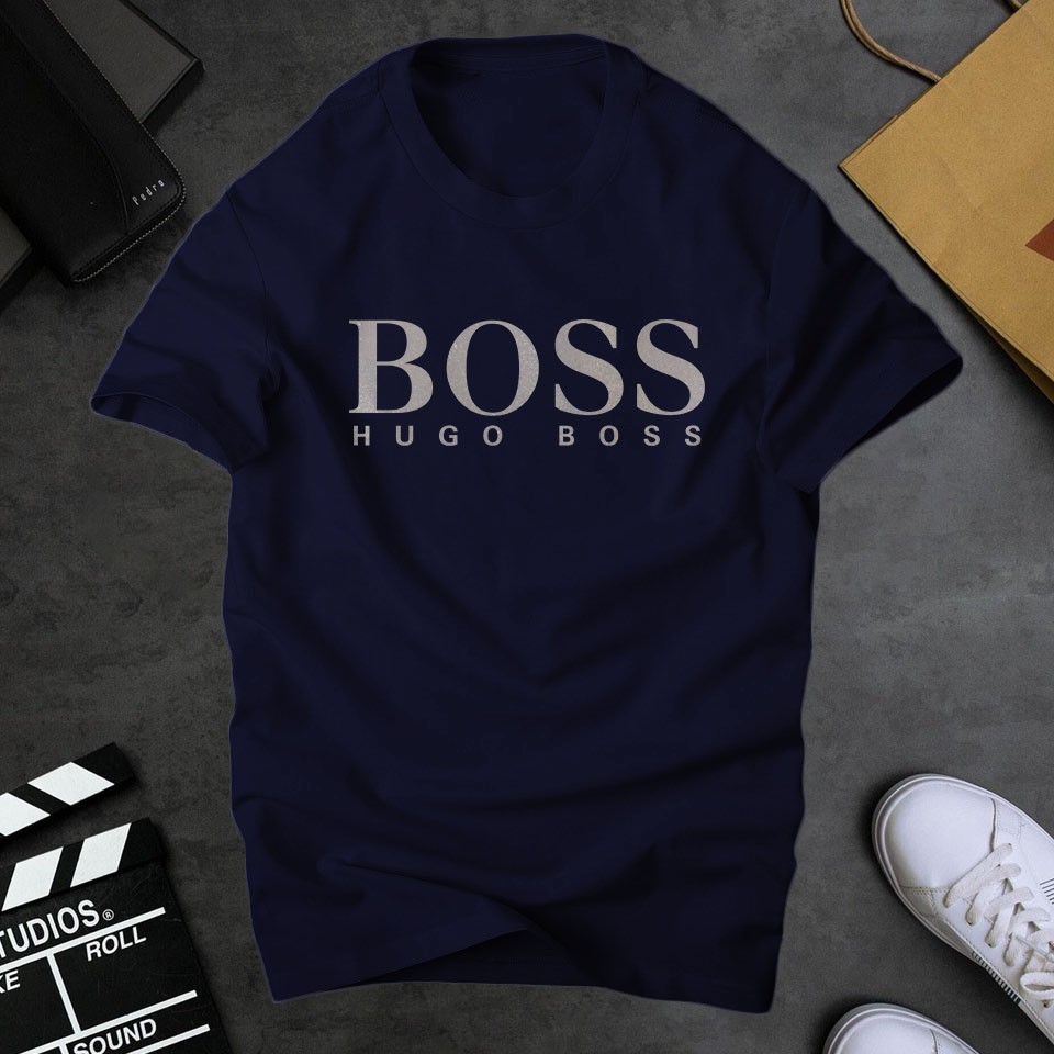 Áo thun nam cổ tròn Boss đẹp, chất liệu cottom dầy dặn thoáng mát | ur sport