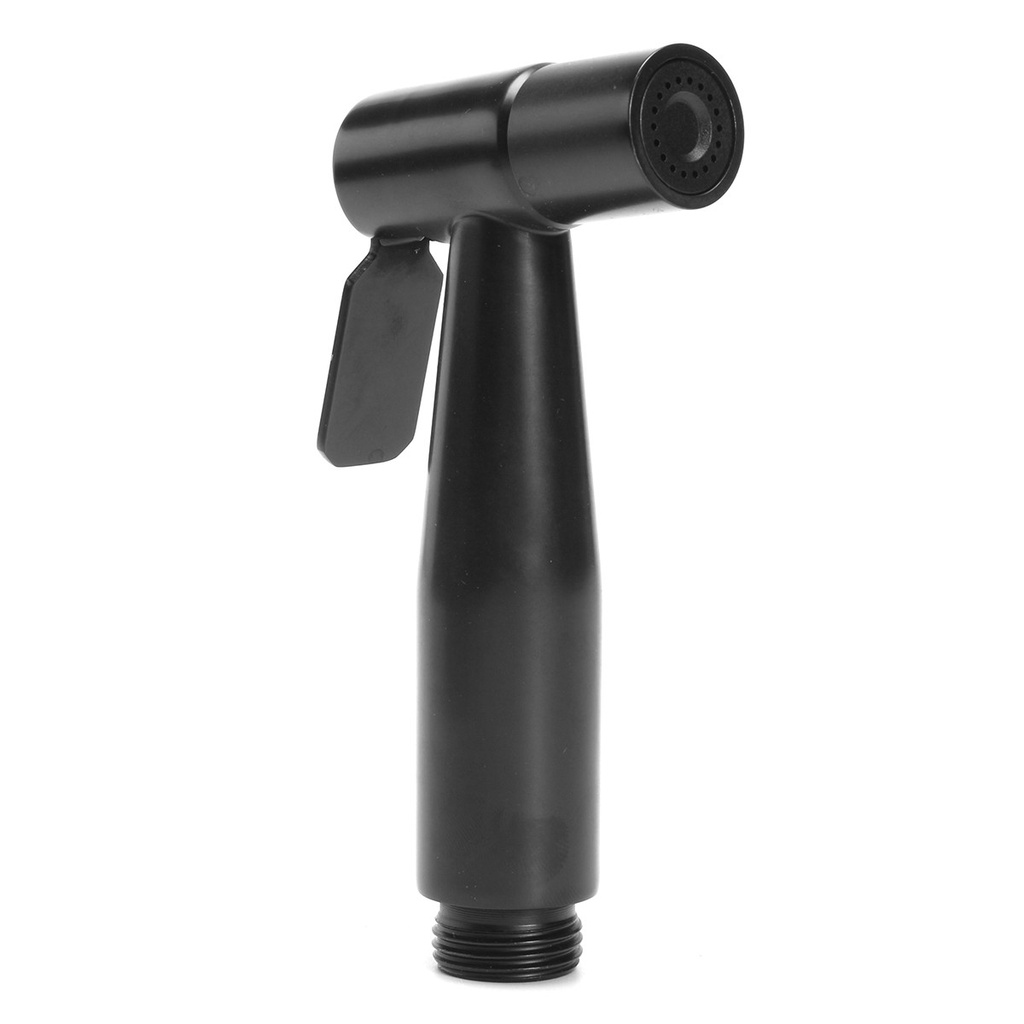 Bộ Vòi Xịt Vệ Sinh Bồn Cầu INOX 304 sơn tĩnh điện đen + Dây + cài vòi xịt vệ sinh toilet