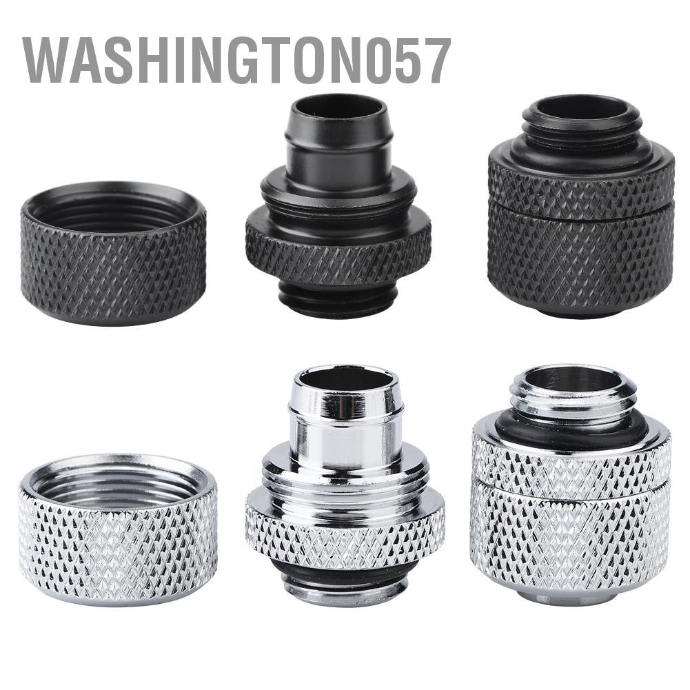 Washington057 2PCS G1 / 4 Đầu nối ống linh hoạt ren Đồng thau Hai cảm ứng Phù hợp để làm mát bằng nước PC