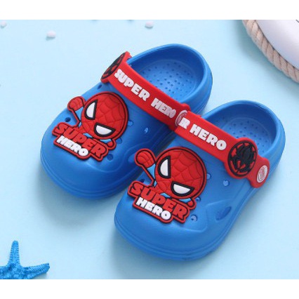 Dép sục Spiderman Captain America chống trượt chống trơn cho bé hình người nhện siêu nhân chân thoải mái cho bé yêu cbạn