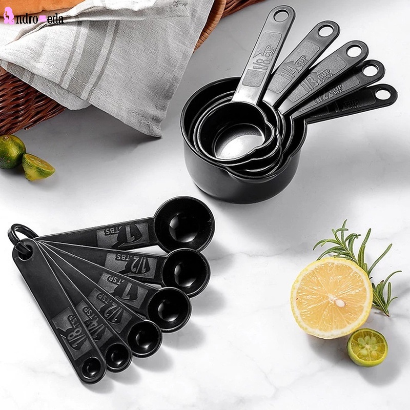 Set 5/10 Muỗng Đo Lường Bằng Nhựa Dùng Trong Nấu Ăn