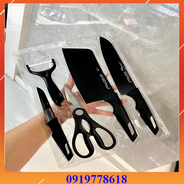 Set 5 dao kéo thép không gỉ zwilling