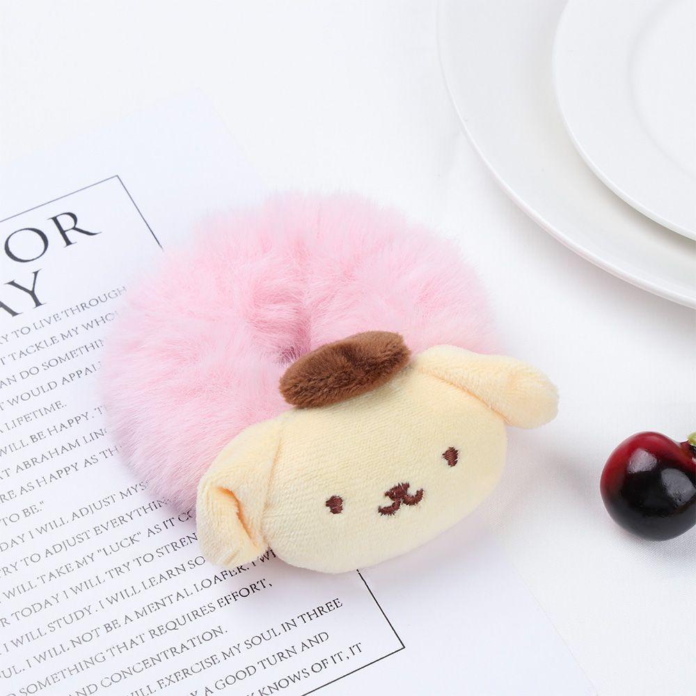 LANSEL Dây Cột Tóc Phủ Lông Nhiều Màu Sắc Xinh Xắn