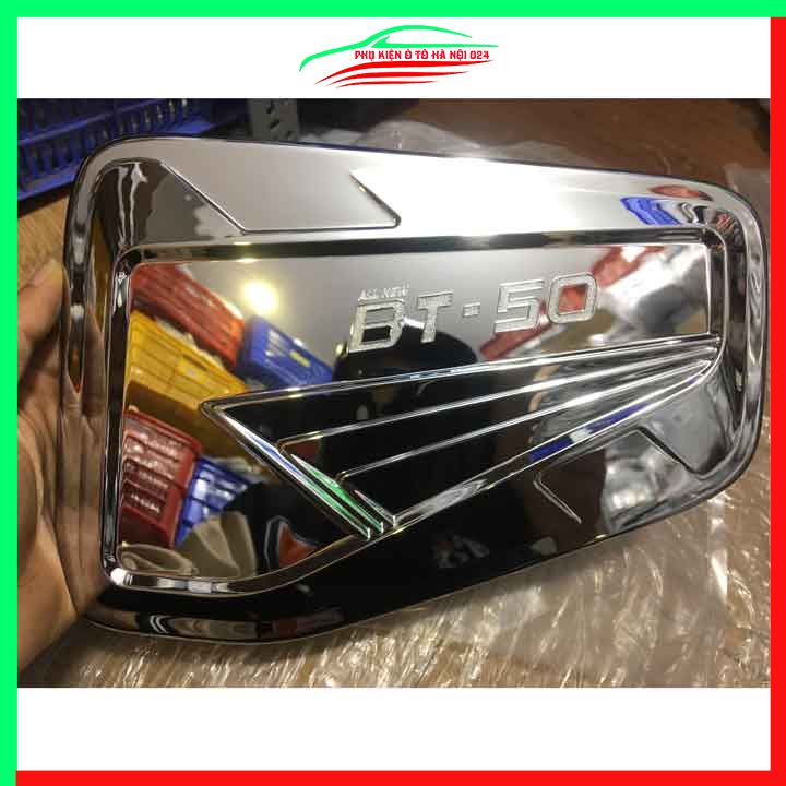 Ốp nắp xăng BT50 BT-50 2022-2023 mạ crom bảo vệ chống trầy trang trí ô tô