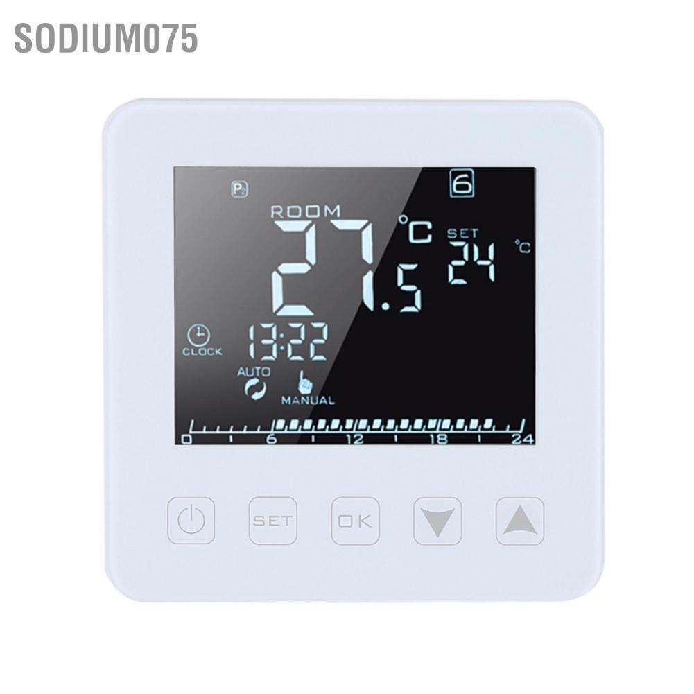 Sodium075 16A Programmable LCD Screen Electric Heating Thermostat Room Temperature Controller