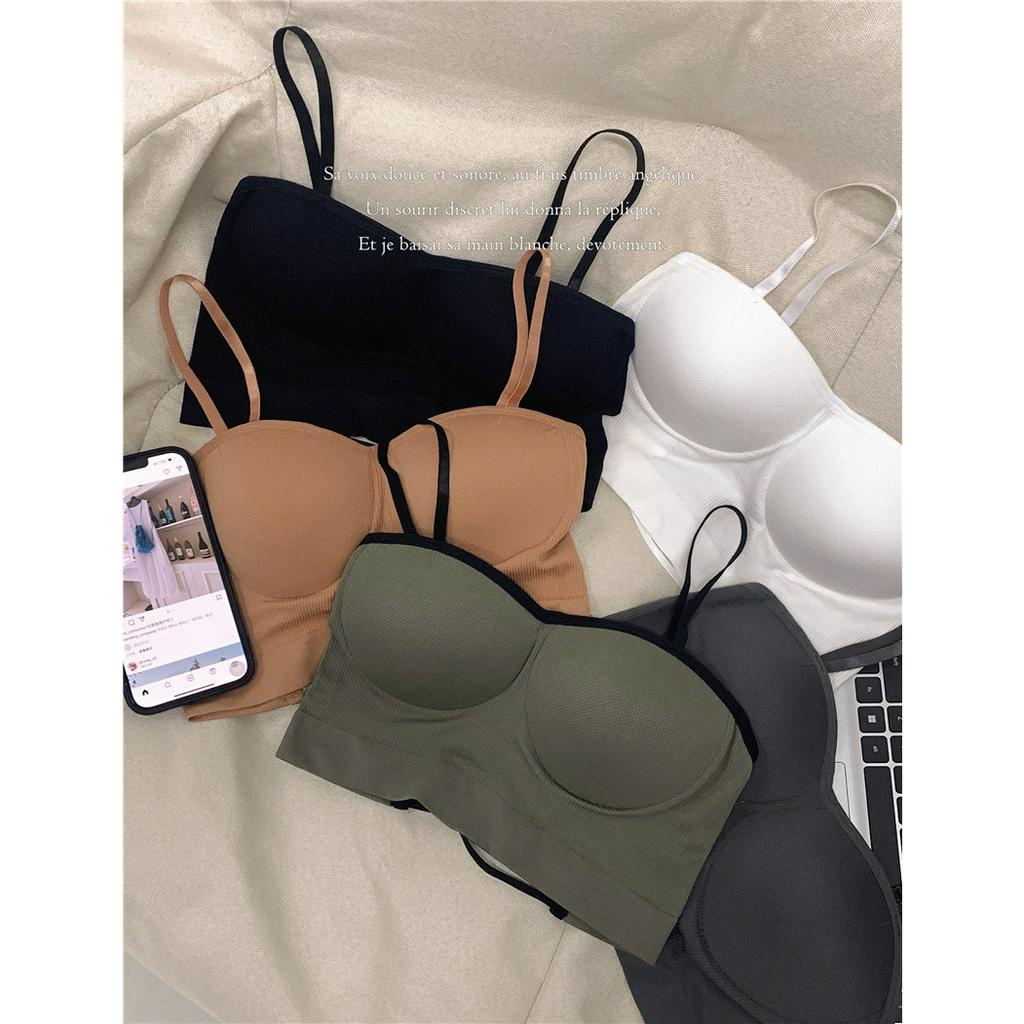 Xiaozhainv Áo Croptop Hai Dây Ôm Dáng Thiết Kế Đơn Giản Quyến Rũ Thời Trang Cho Nữ Có 5