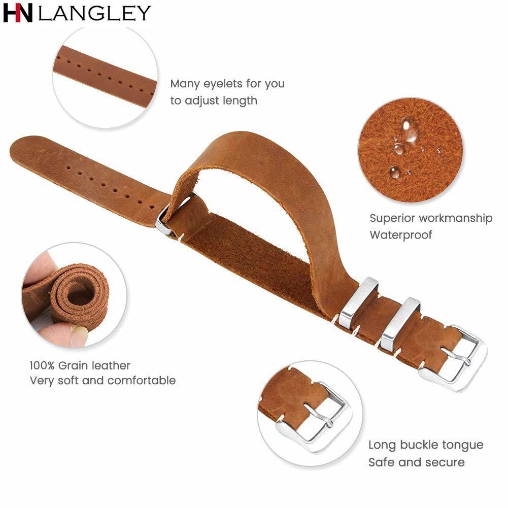 Dây Đeo Da Siêu Mỏng 18mm 20mm 22mm 24mm Thay Thế Cho Đồng Hồ