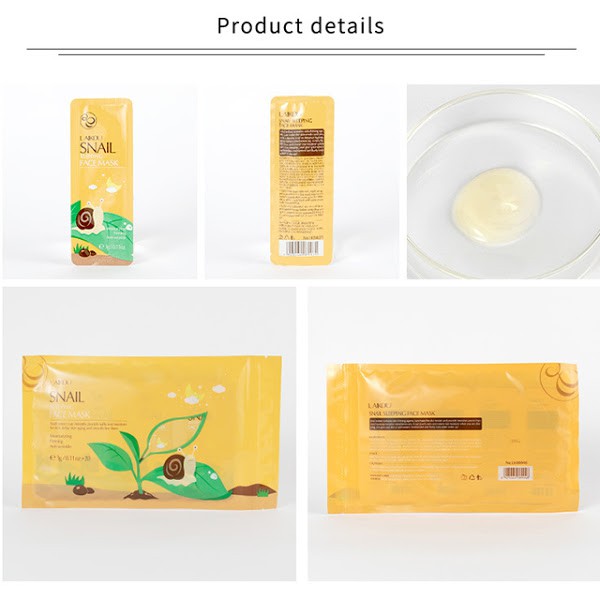 [Hàng mới về] Set 20 mặt nạ ngủ ốc sên Laikou giảm nếp nhăn se khít lỗ chân lông làm mịn da