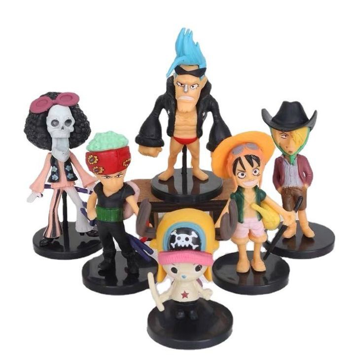 Mô hình chibi Onepiece nhiều nhân vật Luffy,Sanji,Nami,Chopper,Zoro,Usoupp,Robin trong Movie 10