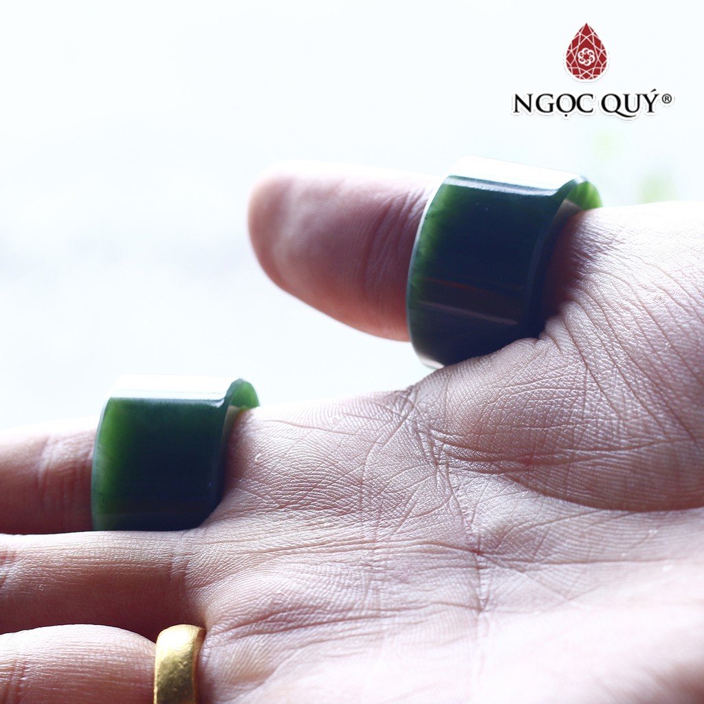 Nhẫn càng long đá ngọc bích nephrite - Ngọc Quý