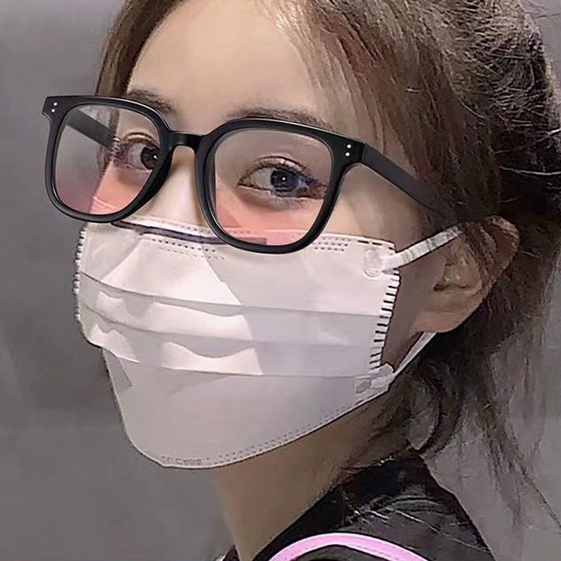 Kính mát PAPAOZHU chống tia UV400 tròng màu hồng thời trang cho nữ