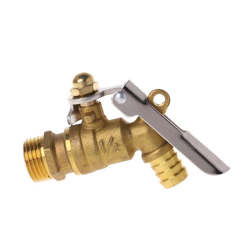Vòi Nước Một Lỗ 1 / 2 &quot;Có Khóa Bằng Đồng Thau Dùng Làm Vườn Ngoài Trời